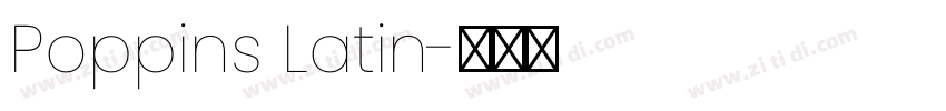 Poppins Latin字体转换